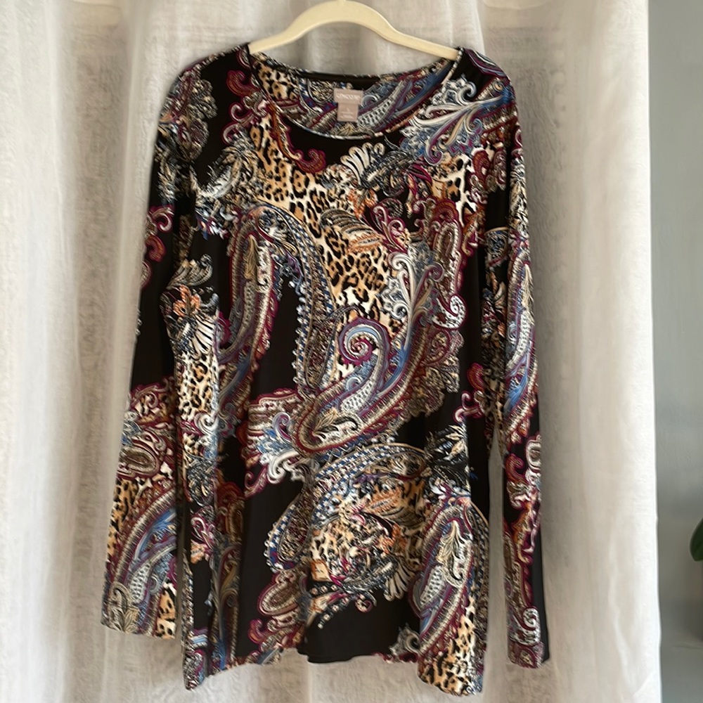Chico’s stretchy top size 3